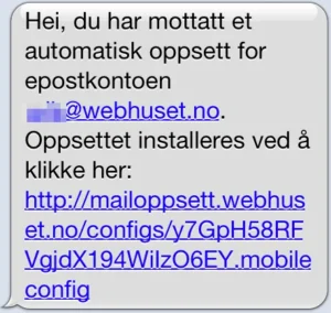 Sett opp epost pa iPhone og iPad automatisk